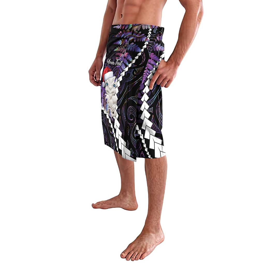 New Zealand Personalised Lavalava Meri Kirihimete Kowhaiwhai Mix Paua Shell - Amethys LT7 - Polynesian Pride