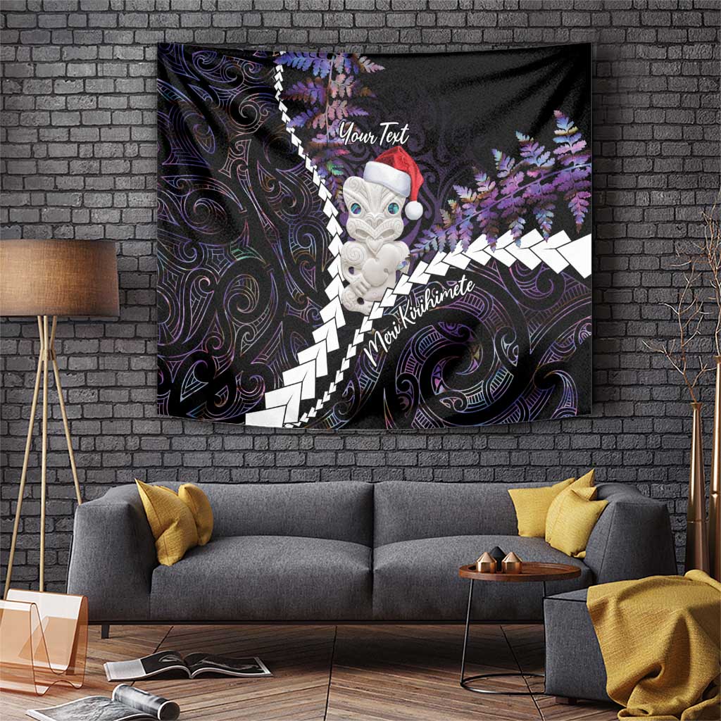 New Zealand Personalised Tapestry Meri Kirihimete Kowhaiwhai Mix Paua Shell - Amethys