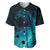 Polynesian Shark Baseball Jersey Under The Waves LT7 Dark Blue - Polynesian Pride