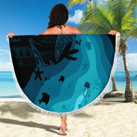 Polynesian Shark Beach Blanket Under The Waves LT7 - Polynesian Pride
