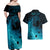 Polynesian Shark Couples Matching Off Shoulder Maxi Dress and Hawaiian Shirt Under The Waves LT7 - Polynesian Pride