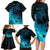 Polynesian Shark Family Matching Long Sleeve Bodycon Dress and Hawaiian Shirt Under The Waves LT7 - Polynesian Pride