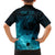 Polynesian Shark Family Matching Off Shoulder Short Dress and Hawaiian Shirt Under The Waves LT7 - Polynesian Pride