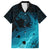 Polynesian Shark Family Matching Puletasi Dress and Hawaiian Shirt Under The Waves LT7 Dad's Shirt - Short Sleeve Dark Blue - Polynesian Pride