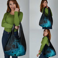 Polynesian Shark Grocery Bag Under The Waves