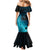 Polynesian Shark Mermaid Dress Under The Waves LT7 - Polynesian Pride