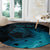 Polynesian Shark Round Carpet Under The Waves LT7 - Polynesian Pride