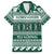 Hawaii Rainbow Warriors Christmas Family Matching Long Sleeve Bodycon Dress and Hawaiian Shirt Kakau Motifs LT7 Dad's Shirt - Short Sleeve Green - Polynesian Pride