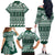 Hawaii Rainbow Warriors Christmas Family Matching Off Shoulder Long Sleeve Dress and Hawaiian Shirt Kakau Motifs LT7 - Polynesian Pride