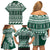 Hawaii Rainbow Warriors Christmas Family Matching Off Shoulder Short Dress and Hawaiian Shirt Kakau Motifs LT7 - Polynesian Pride