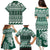 Hawaii Rainbow Warriors Christmas Family Matching Puletasi Dress and Hawaiian Shirt Kakau Motifs LT7 - Polynesian Pride