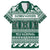 Hawaii Rainbow Warriors Christmas Family Matching Short Sleeve Bodycon Dress and Hawaiian Shirt Kakau Motifs LT7 Dad's Shirt - Short Sleeve Green - Polynesian Pride