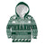Hawaii Rainbow Warriors Christmas Kid Hoodie Kakau Motifs LT7 Hoodie Green - Polynesian Pride