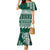 Hawaii Rainbow Warriors Christmas Mermaid Dress Kakau Motifs LT7 Women Green - Polynesian Pride