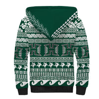 Hawaii Rainbow Warriors Christmas Sherpa Hoodie Kakau Motifs LT7 - Polynesian Pride
