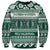 Hawaii Rainbow Warriors Christmas Sweatshirt Kakau Motifs LT7 Unisex Green - Polynesian Pride
