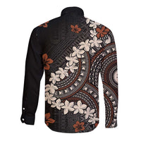 Bula Fiji Women's Day Long Sleeve Button Shirt Classic Masi Tapa