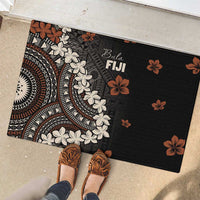 Bula Fiji Women's Day Rubber Doormat Classic Masi Tapa
