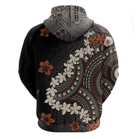 Bula Fiji Women's Day Zip Hoodie Classic Masi Tapa