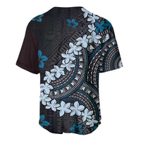 Bula Fiji Women's Day Baseball Jersey Indigo Masi Tapa