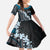 Bula Fiji Women's Day Family Matching Puletasi and Hawaiian Shirt Indigo Masi Tapa