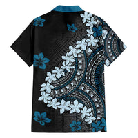 Bula Fiji Women's Day Family Matching Puletasi and Hawaiian Shirt Indigo Masi Tapa