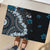 Bula Fiji Women's Day Rubber Doormat Indigo Masi Tapa