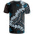 Bula Fiji Women's Day T Shirt Indigo Masi Tapa