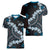 Bula Fiji Women's Day Women V-Neck T-Shirt Indigo Masi Tapa