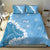 Bula Fiji Women's Day Bedding Set Turquoise Masi Tapa LT7