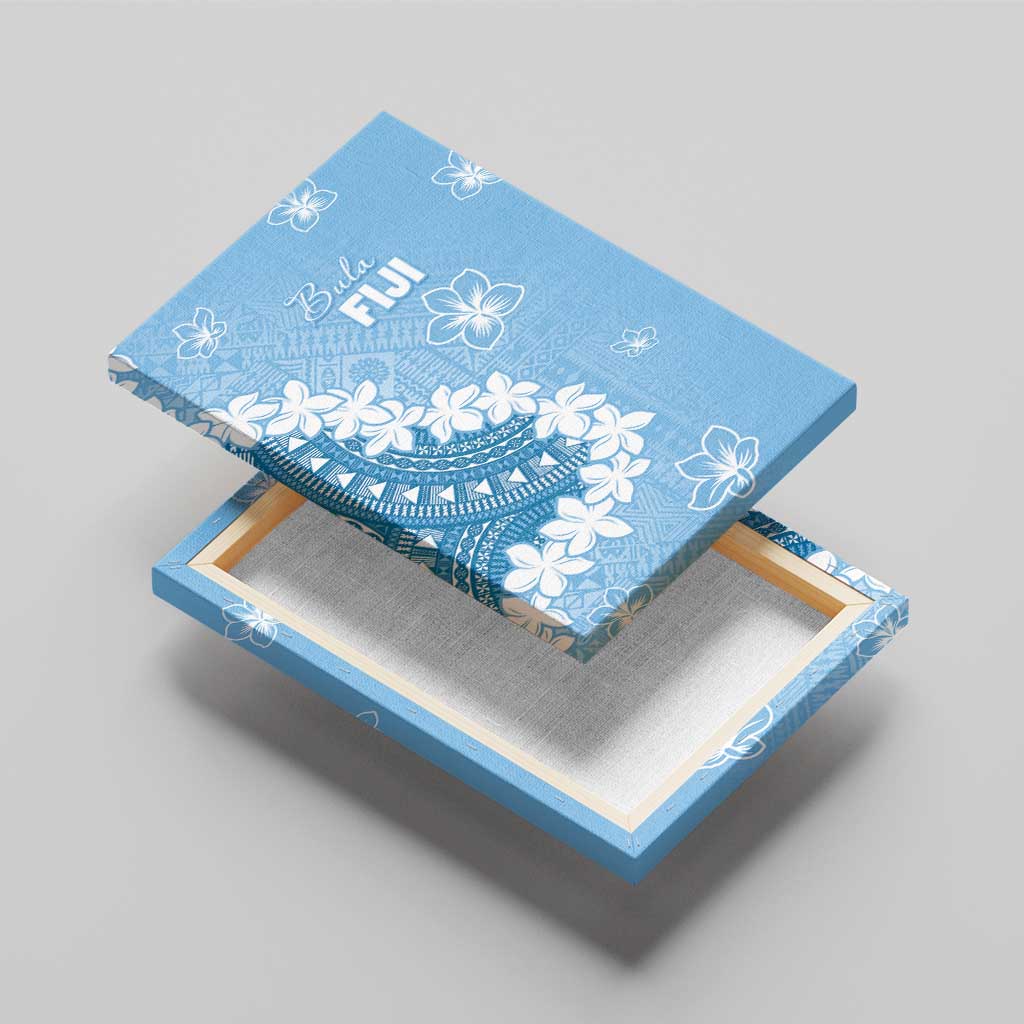 Bula Fiji Women's Day Canvas Wall Art Turquoise Masi Tapa LT7