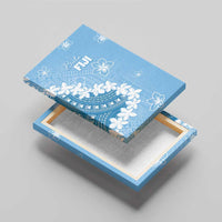 Bula Fiji Women's Day Canvas Wall Art Turquoise Masi Tapa LT7