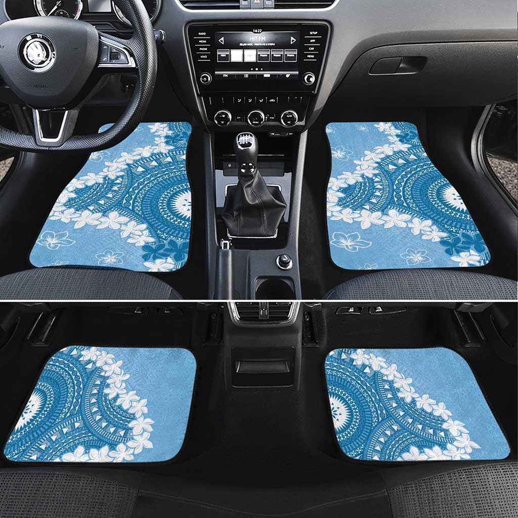 Bula Fiji Women's Day Car Mats Turquoise Masi Tapa LT7