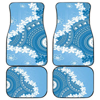 Bula Fiji Women's Day Car Mats Turquoise Masi Tapa LT7