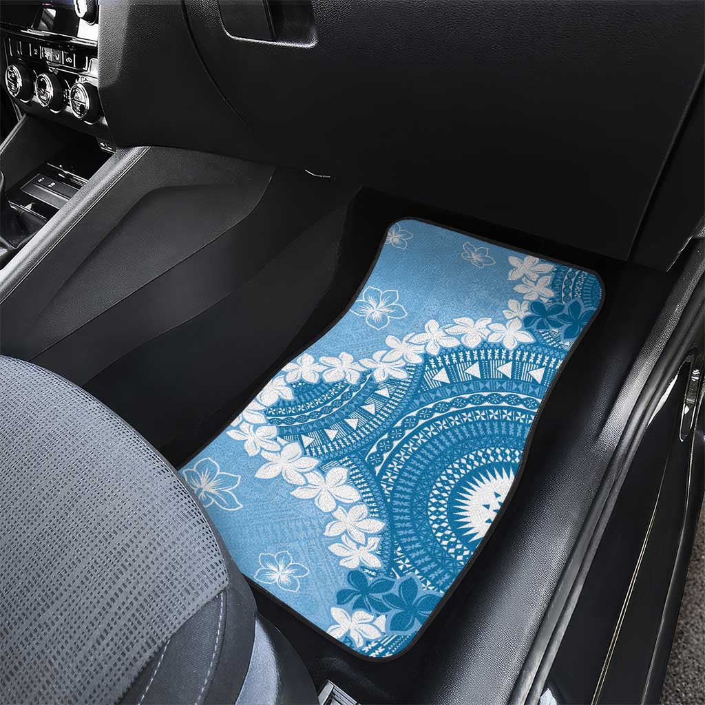 Bula Fiji Women's Day Car Mats Turquoise Masi Tapa LT7