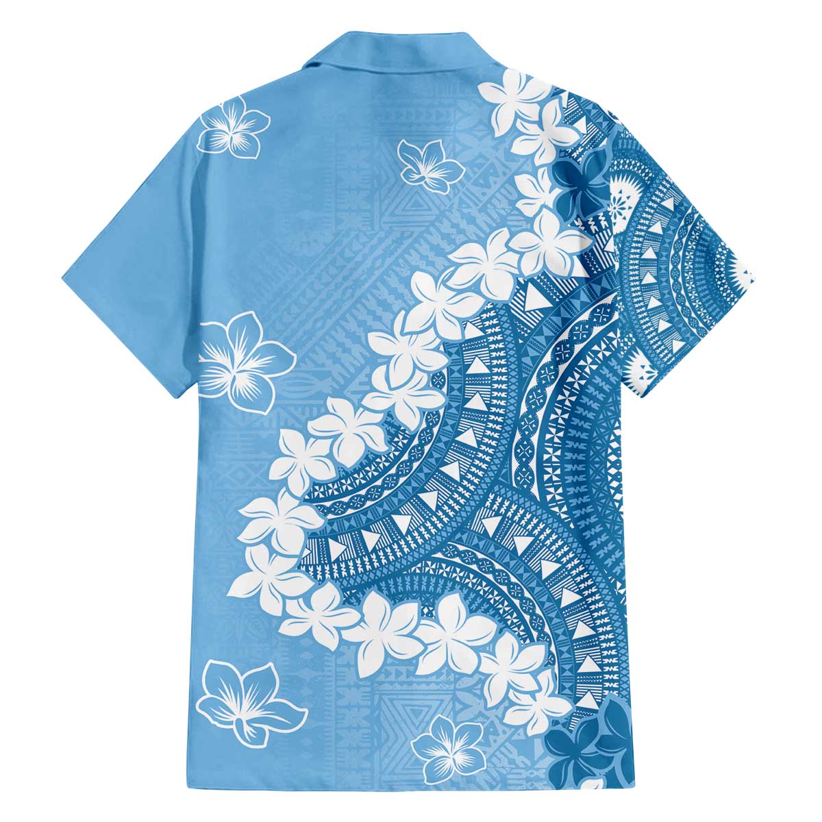 Bula Fiji Women's Day Family Matching Off The Shoulder Long Sleeve Dress and Hawaiian Shirt Turquoise Masi Tapa