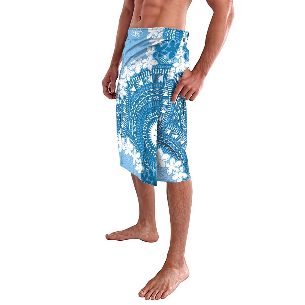 Bula Fiji Women's Day Lavalava Turquoise Masi Tapa