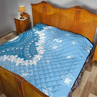 Bula Fiji Women's Day Quilt Turquoise Masi Tapa LT7