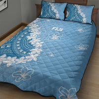 Bula Fiji Women's Day Quilt Bed Set Turquoise Masi Tapa LT7