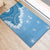 Bula Fiji Women's Day Rubber Doormat Turquoise Masi Tapa LT7