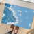 Bula Fiji Women's Day Rubber Doormat Turquoise Masi Tapa LT7