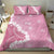 Bula Fiji Women's Day Bedding Set Pink Masi Tapa