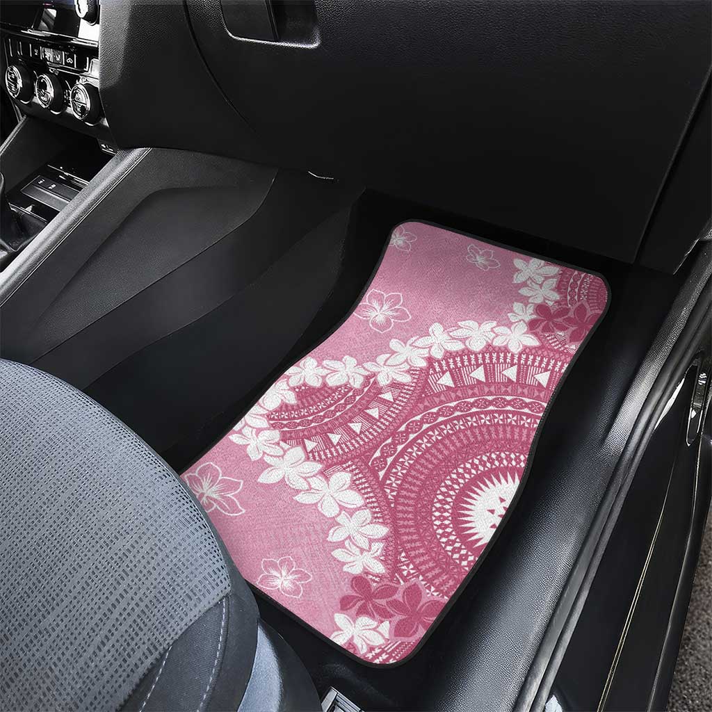 Bula Fiji Women's Day Car Mats Pink Masi Tapa