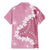 Bula Fiji Women's Day Family Matching Mermaid Dress and Hawaiian Shirt Pink Masi Tapa