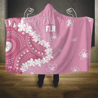Bula Fiji Women's Day Hooded Blanket Pink Masi Tapa