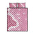 Bula Fiji Women's Day Quilt Bed Set Pink Masi Tapa