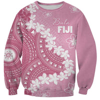 Bula Fiji Women's Day Sweatshirt Pink Masi Tapa
