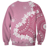 Bula Fiji Women's Day Sweatshirt Pink Masi Tapa