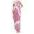 Bula Fiji Women's Day Tank Maxi Dress Pink Masi Tapa
