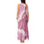 Bula Fiji Women's Day Tank Maxi Dress Pink Masi Tapa
